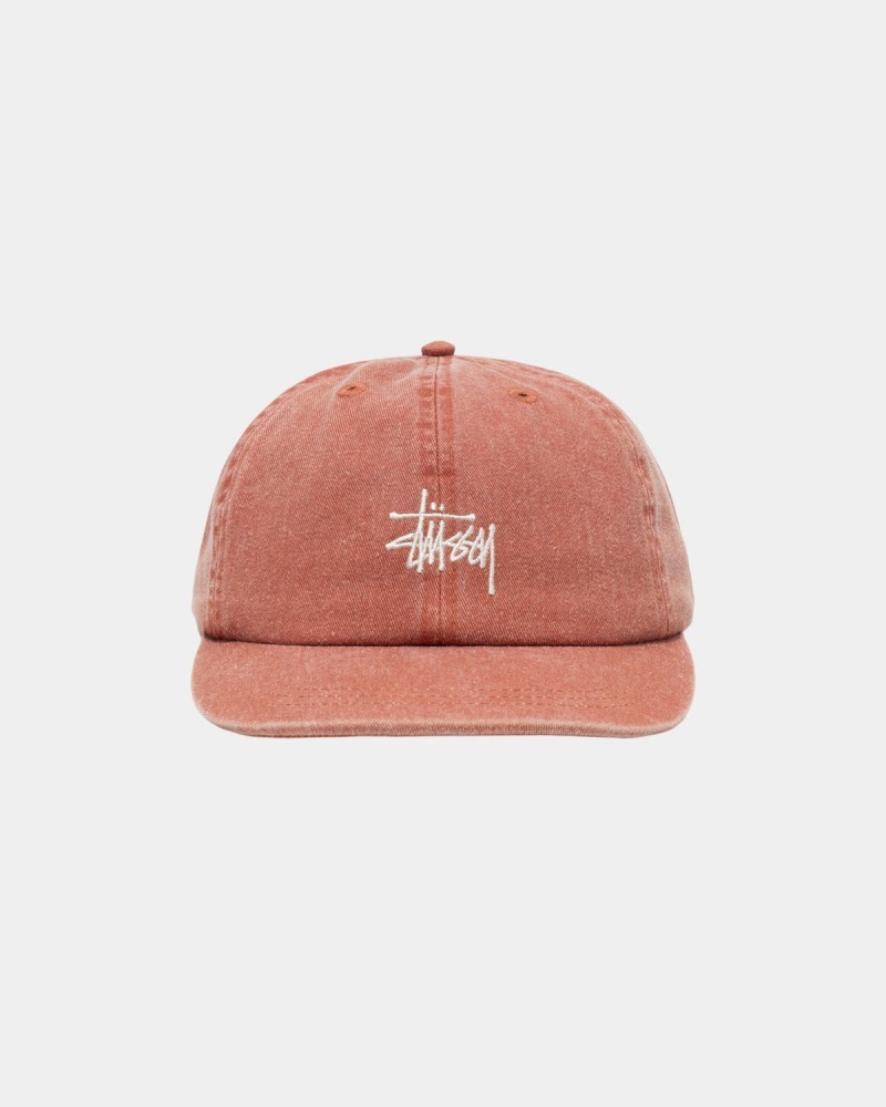 Stussy Low Pro Basic Washed Strapback Caps Brown | Israel-17908