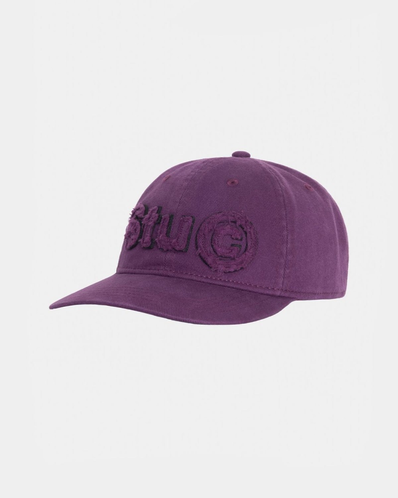 Stussy Low Pro Copyright Applique Strapback Caps Purple | Israel-64239