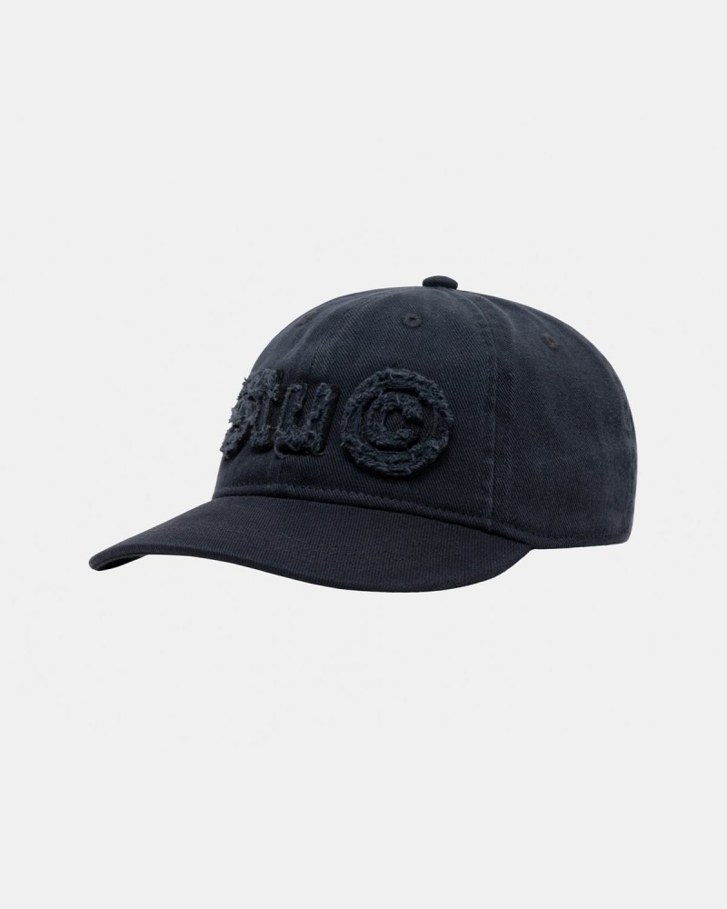 Stussy Low Pro Copyright Applique Strapback Caps Navy | Israel-15738