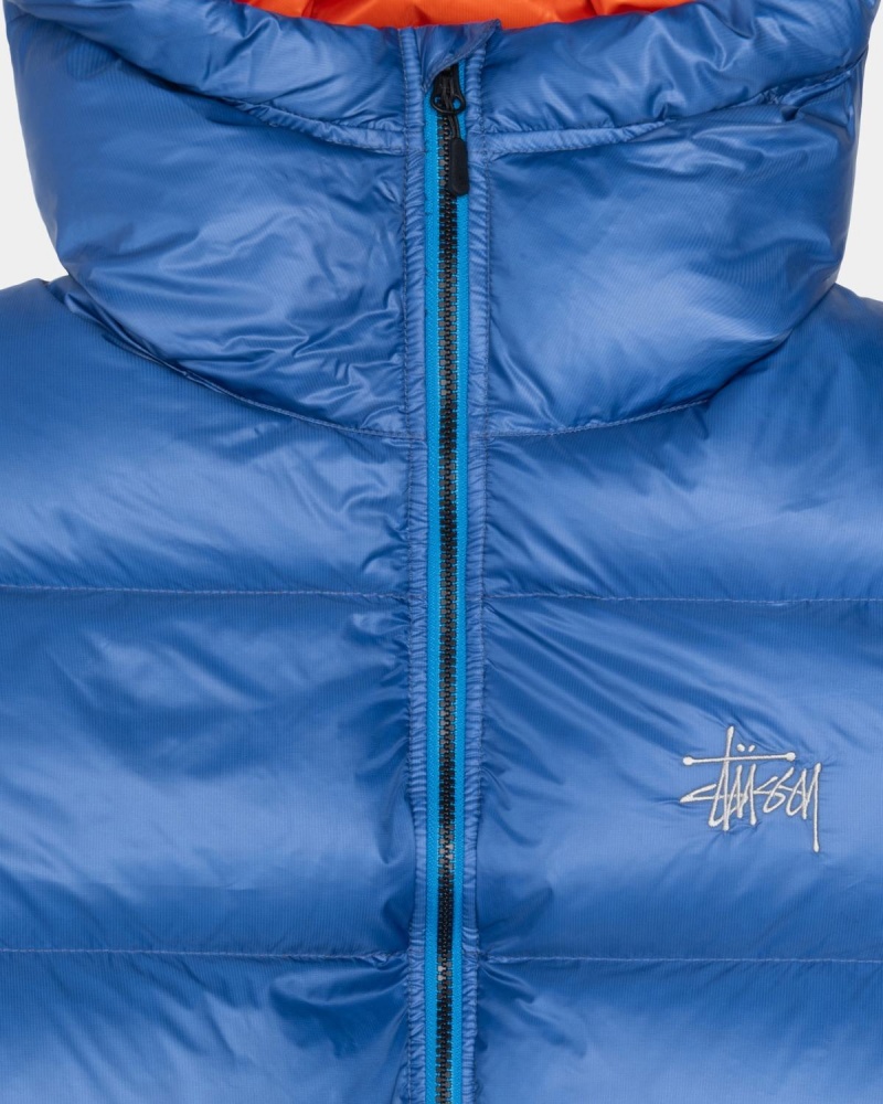 Stussy Micro Ripstop Down Parka Jackets Royal Blue | Israel-49786