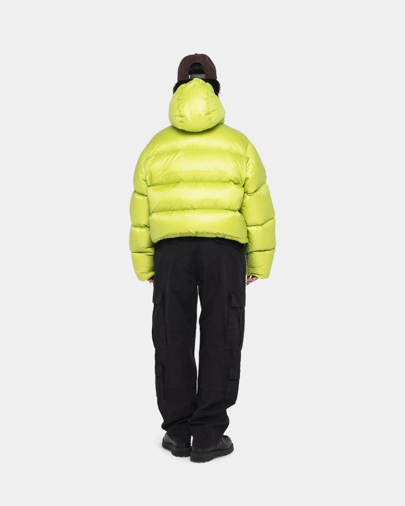 Stussy Micro Ripstop Down Parka Jackets Light Green | Israel-95147