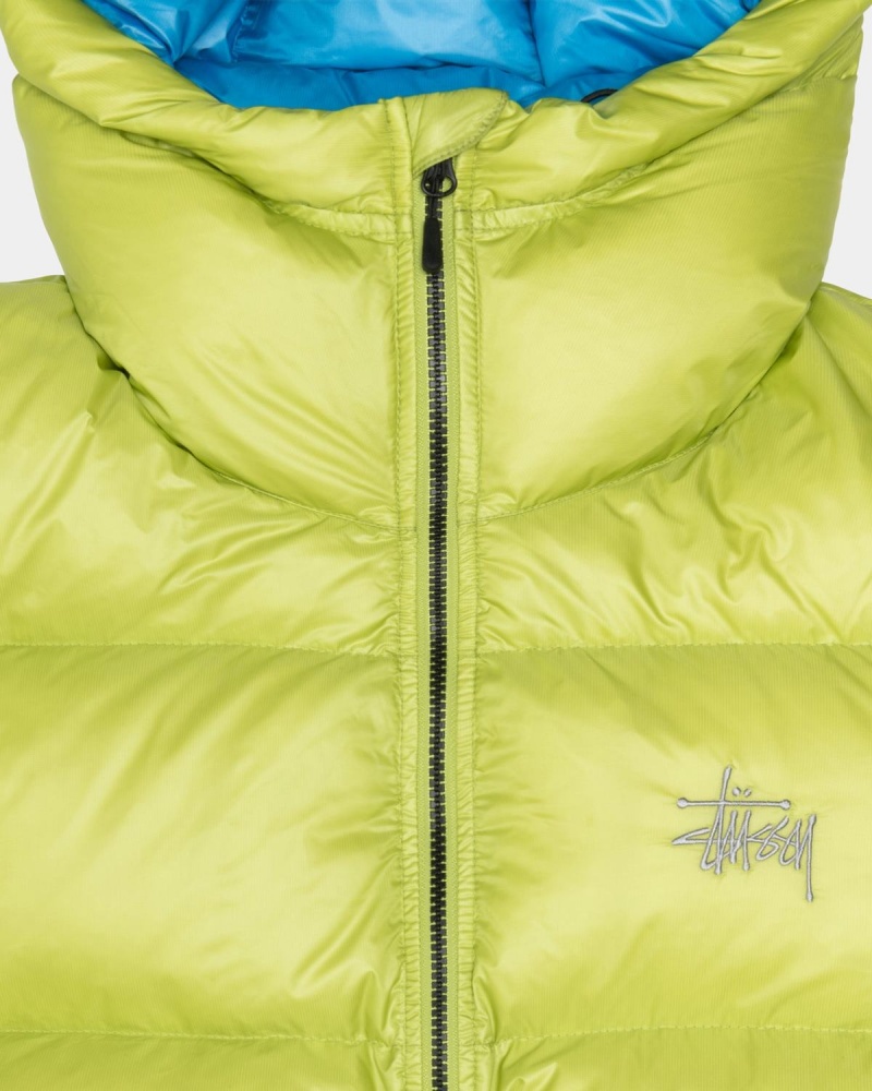 Stussy Micro Ripstop Down Parka Jackets Light Green | Israel-95147