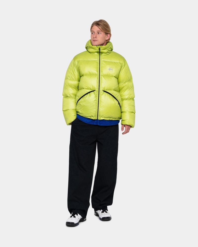 Stussy Micro Ripstop Down Parka Jackets Light Green | Israel-95147