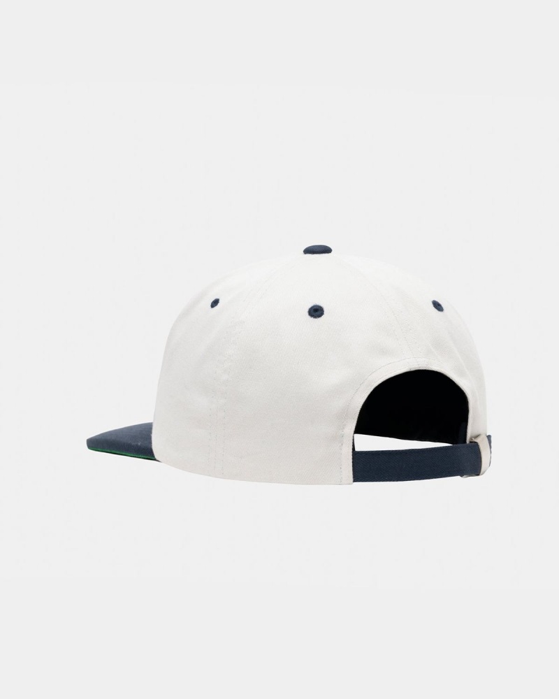 Stussy Mid-Depth Basic Star Strapback Caps White | Israel-19475