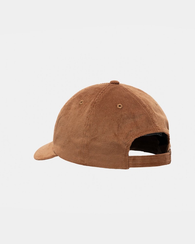 Stussy Mid-Depth Sport Arch Strapback Caps Brown | Israel-14672