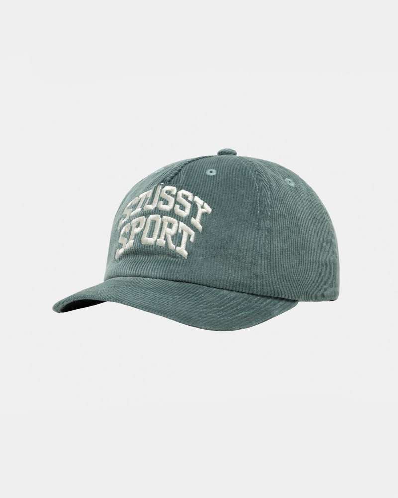 Stussy Mid-Depth Sport Arch Strapback Caps Dark Turquoise | Israel-39058