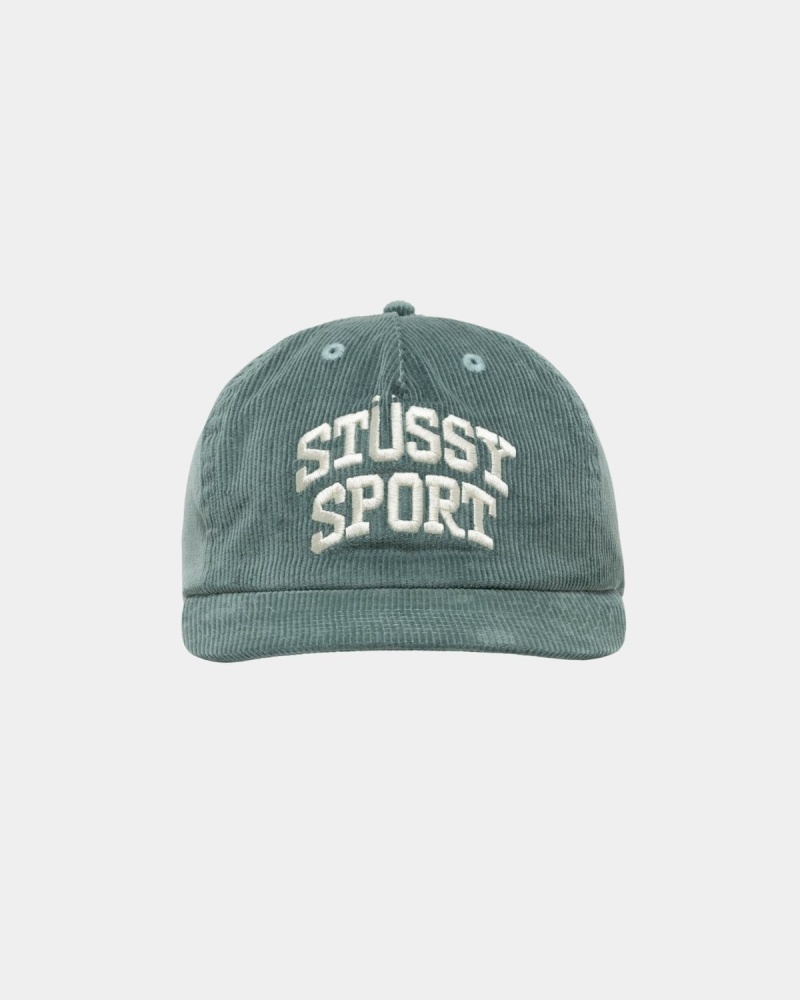 Stussy Mid-Depth Sport Arch Strapback Caps Dark Turquoise | Israel-39058