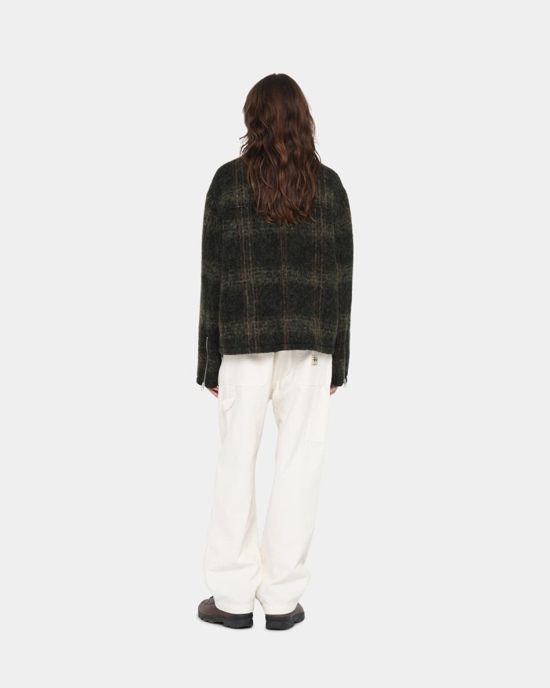 Stussy Mohair Club Jackets Olive | Israel-51042