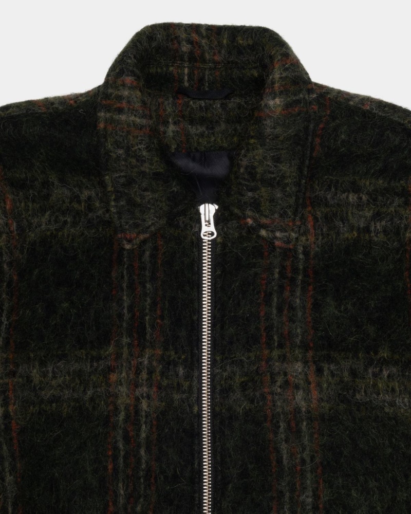 Stussy Mohair Club Jackets Olive | Israel-51042