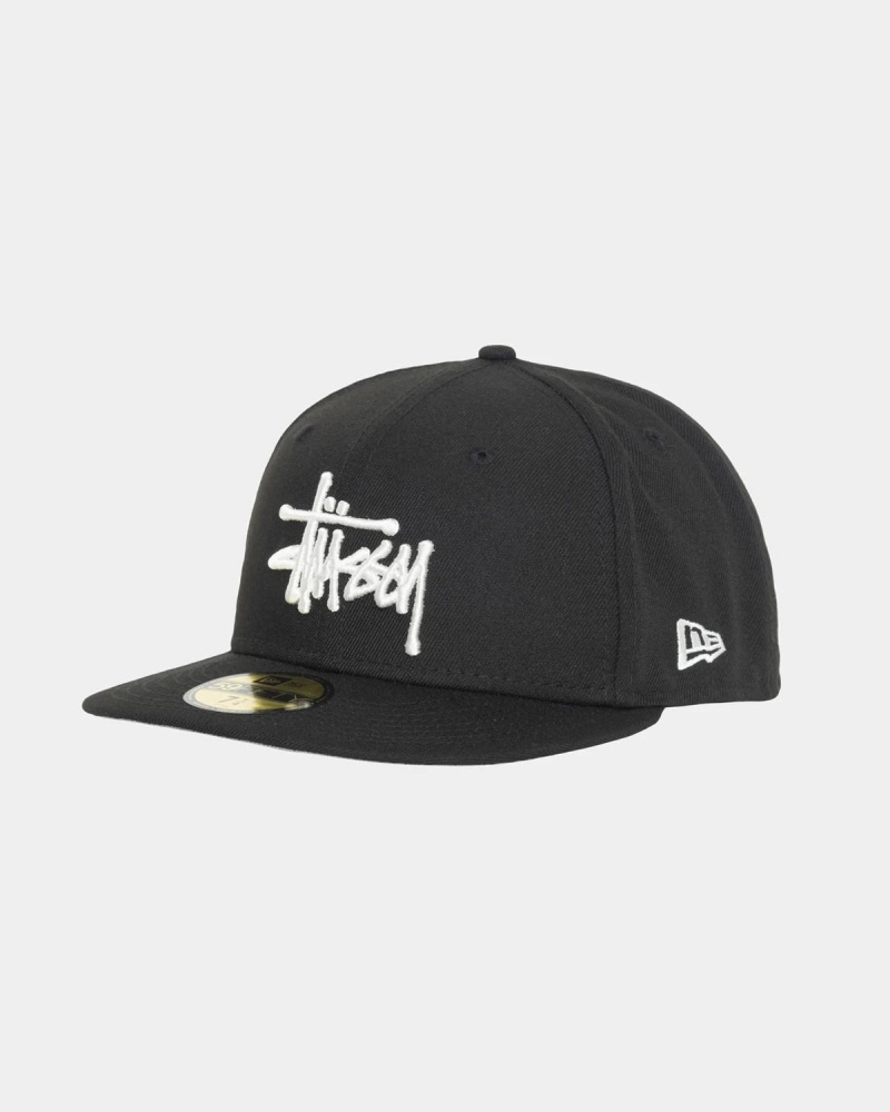 Stussy New Era 59fifty Authentic Caps Black | Israel-89301