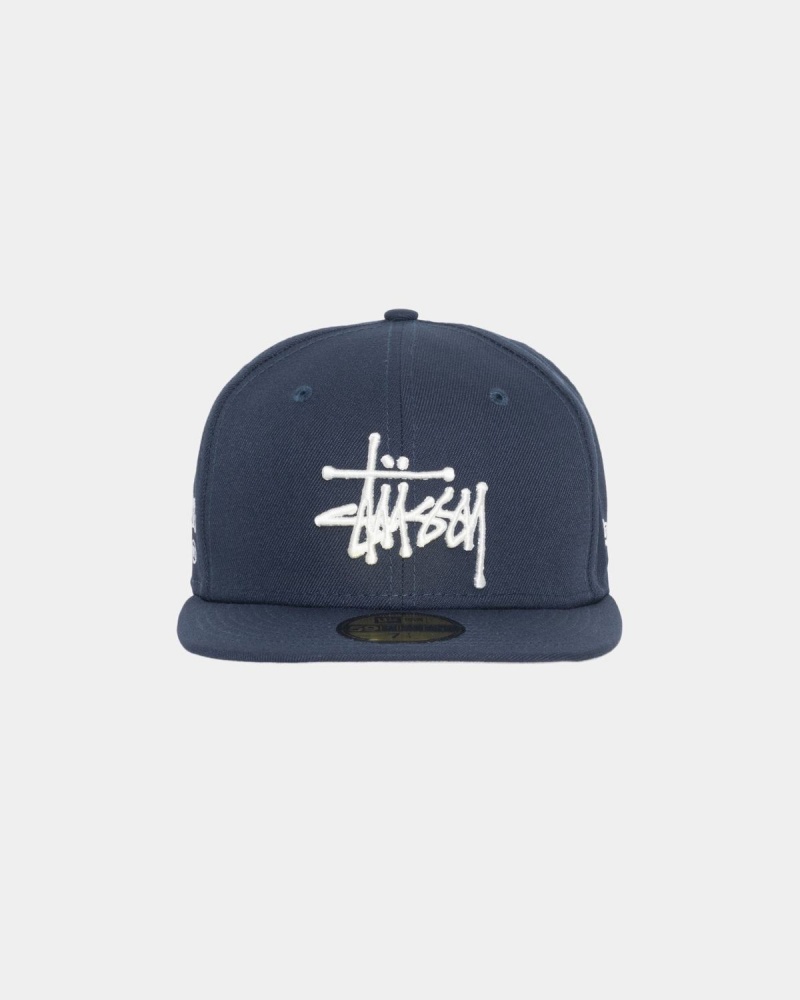 Stussy New Era 59fifty Authentic Caps Navy | Israel-61932