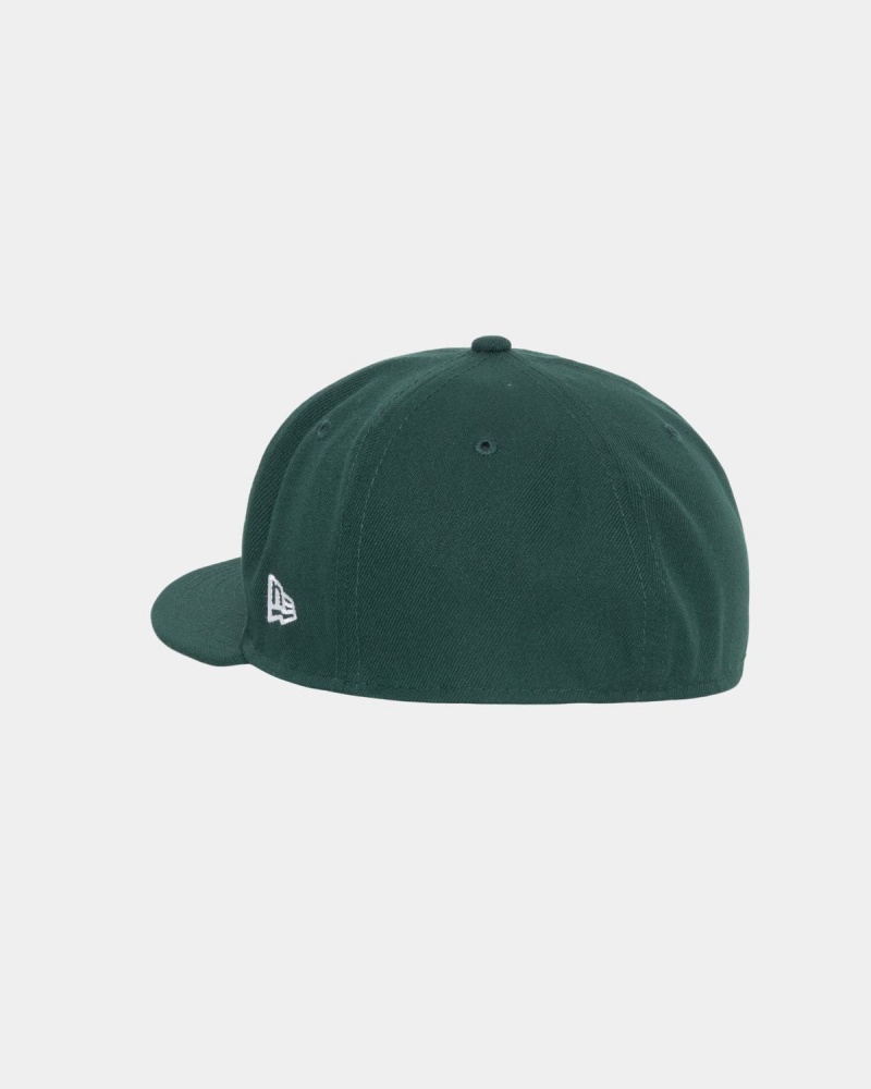 Stussy New Era 59fifty Curly S Caps Green | Israel-80251