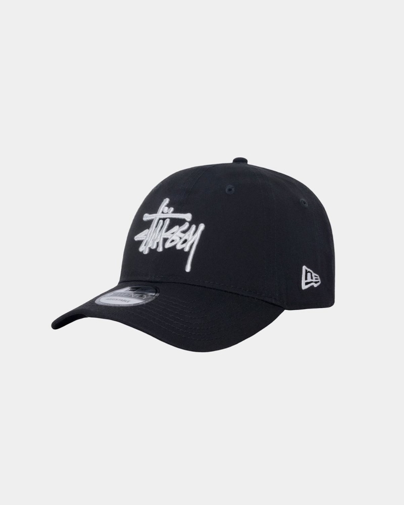 Stussy Caps Clearance - New Era 9twenty Basic Black