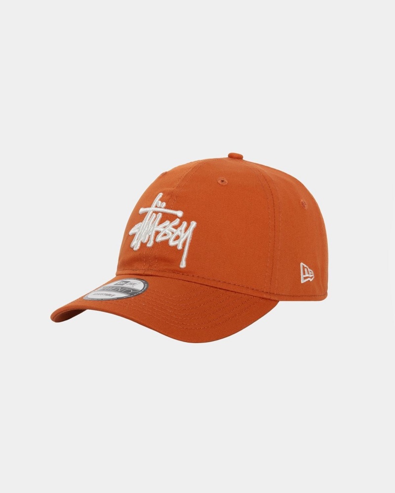 Stussy New Era 9twenty Basic Strapback Caps Orange | Israel-70231