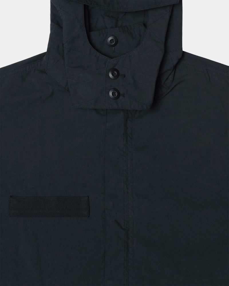 Stussy Nyco Fishtail Parka Jackets Black | Israel-06871