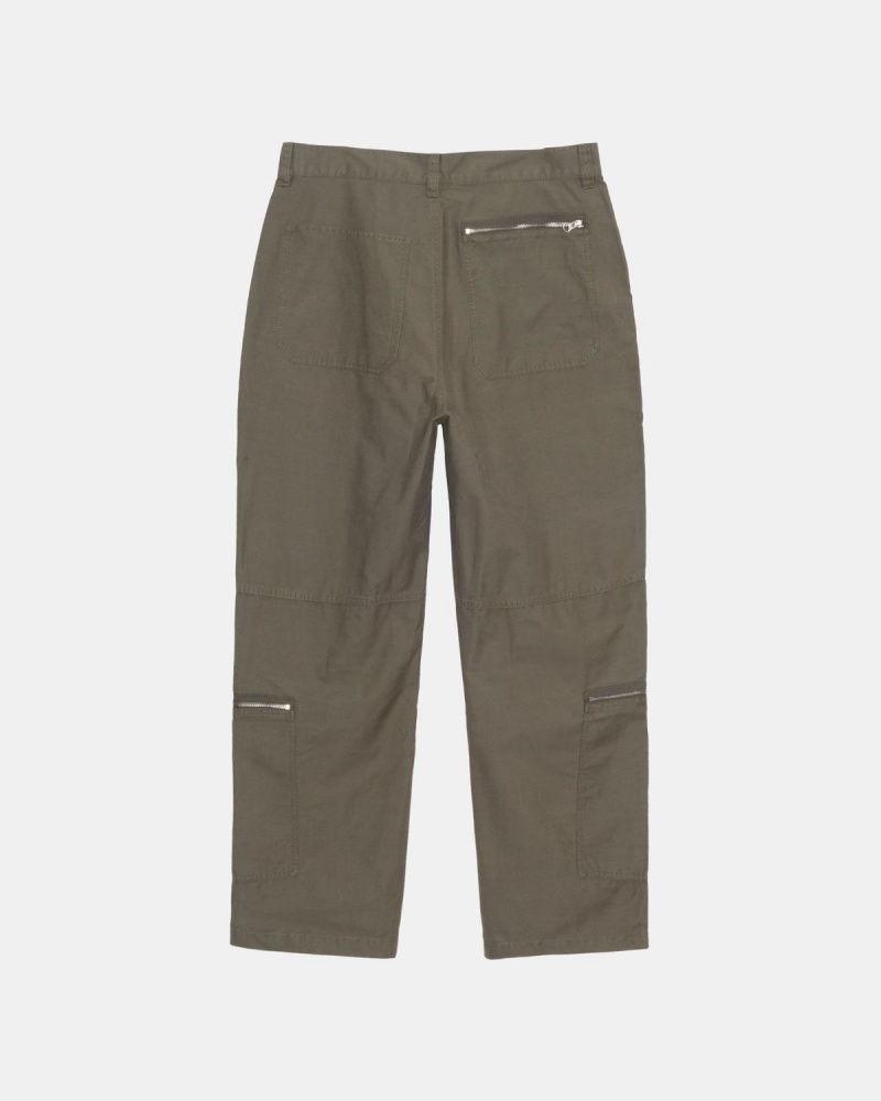 Stussy Nyco Flight Pants Olive | Israel-16257