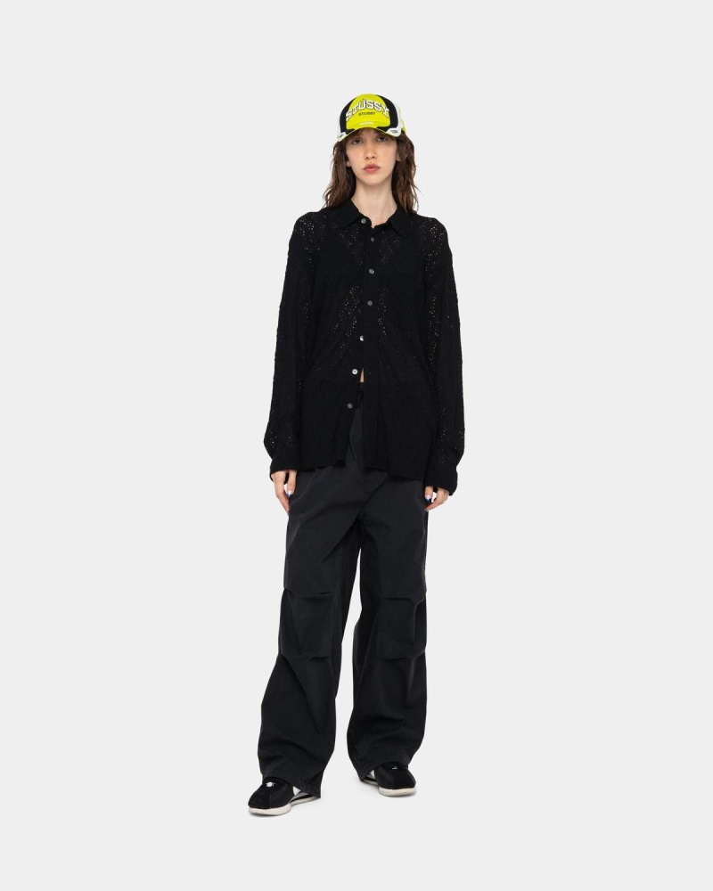 Stussy Nyco Over Pants Black | Israel-50293