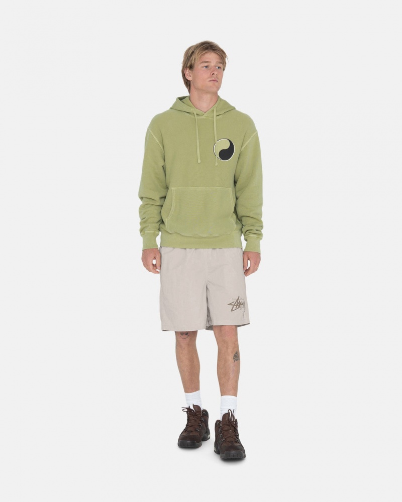 Stussy Our Legacy Drop Shadow Pigment Dyed Hoodie Tarragon | Israel-84970