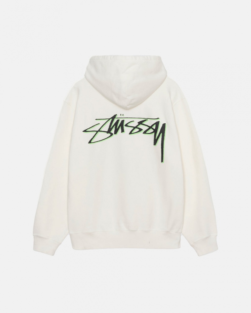 Stussy Our Legacy Drop Shadow Pigment Dyed Hoodie Natural | Israel-68329