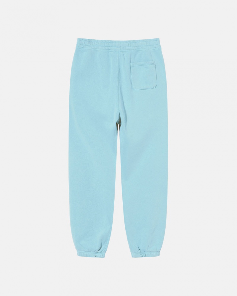 Stussy Overdyed Stock Logo Sweatpants Blue | Israel-95301