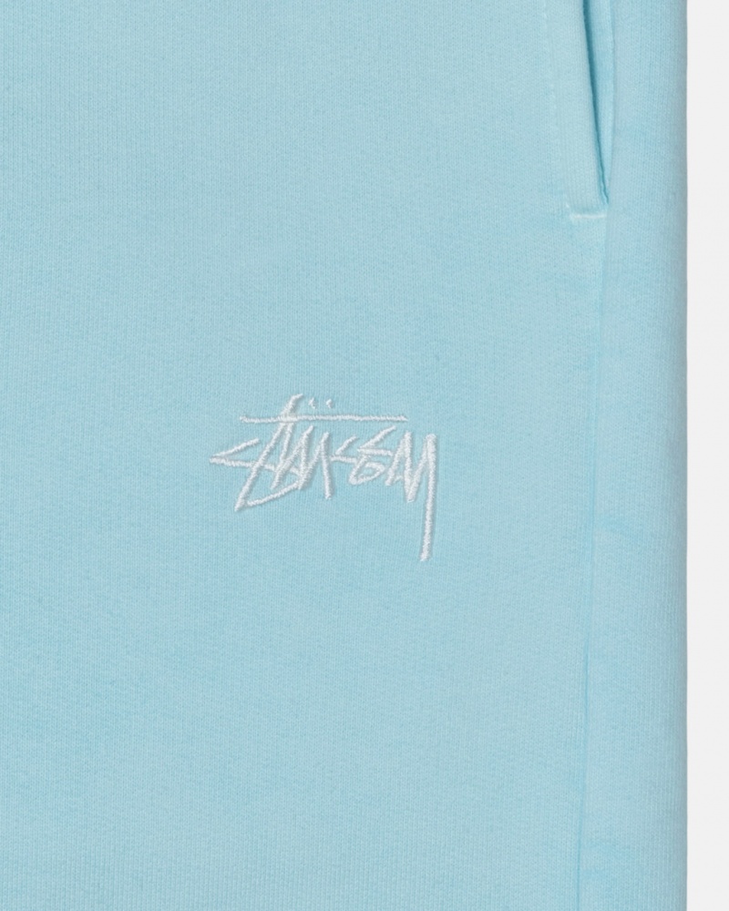 Stussy Overdyed Stock Logo Sweatpants Blue | Israel-95301