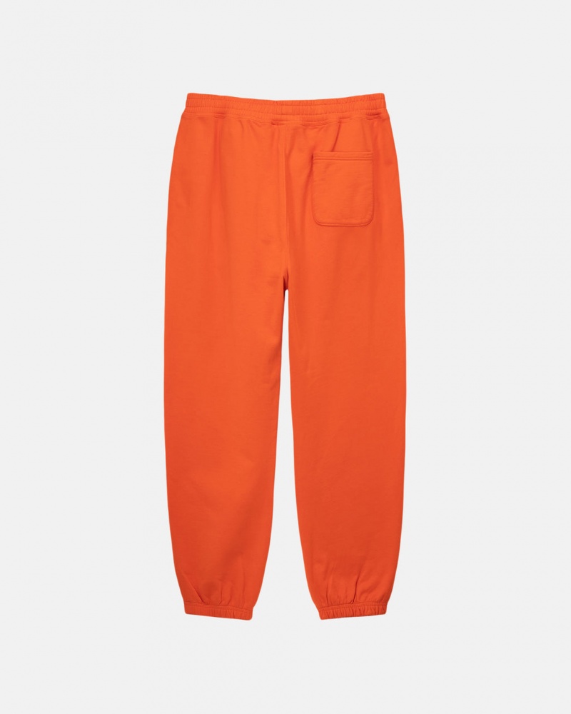 Stussy Overdyed Stock Logo Sweatpants Orange | Israel-47062