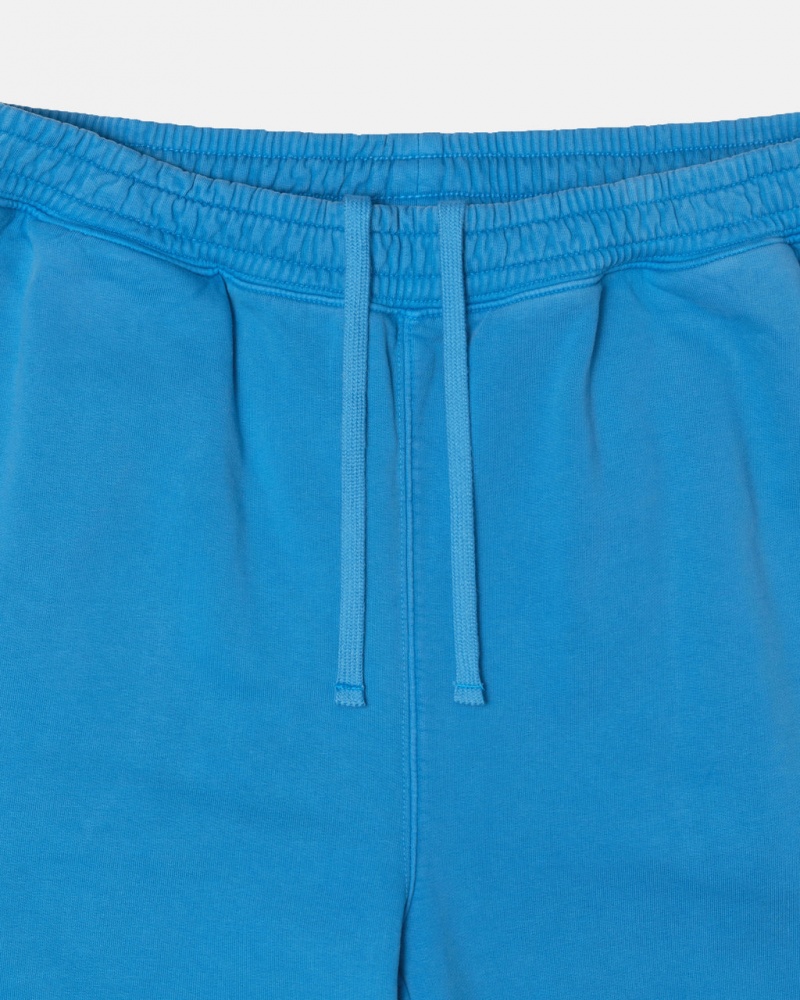 Stussy Pigment Dyed Fleece Pants Blue | Israel-61820