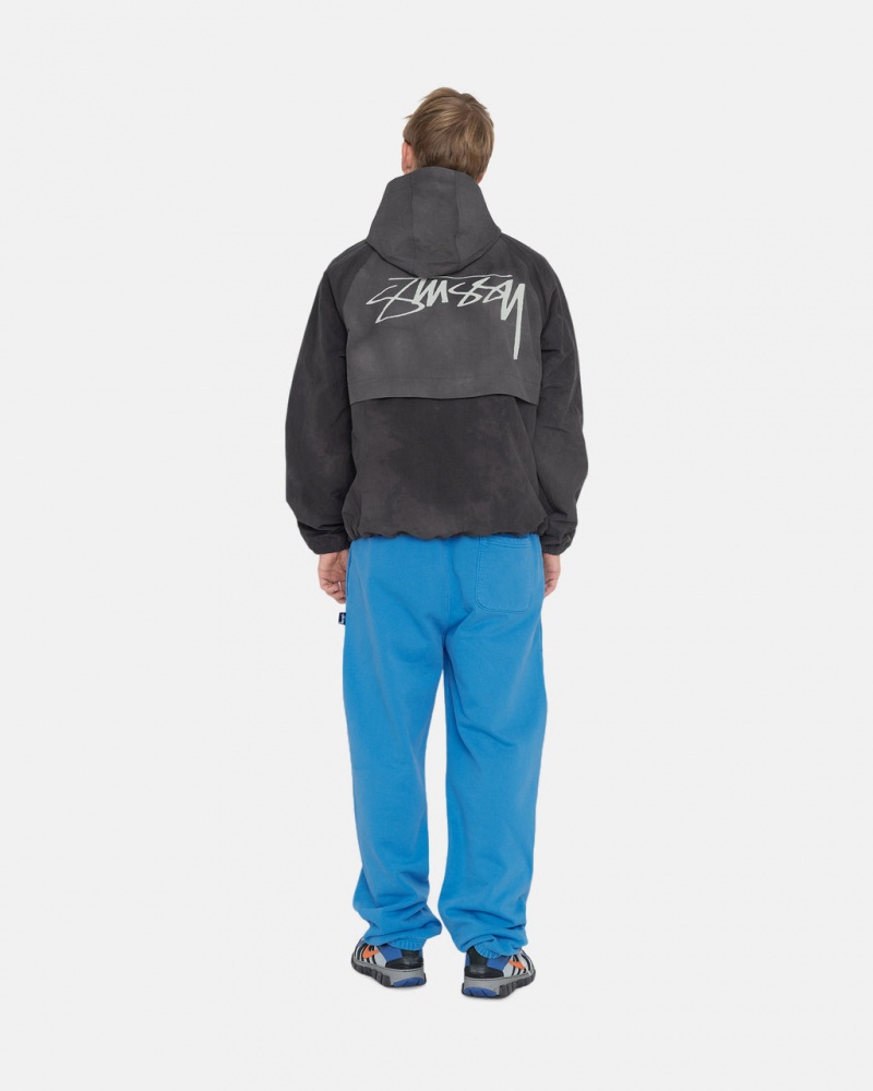 Stussy Pigment Dyed Fleece Pants Blue | Israel-61820