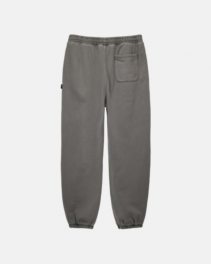 Stussy Pigment Dyed Fleece Pants Charcoal | Israel-98705