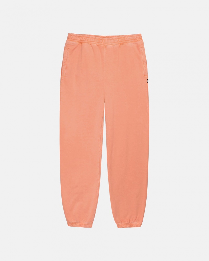 Stussy Pigment Dyed Fleece Pants Coral | Israel-78490