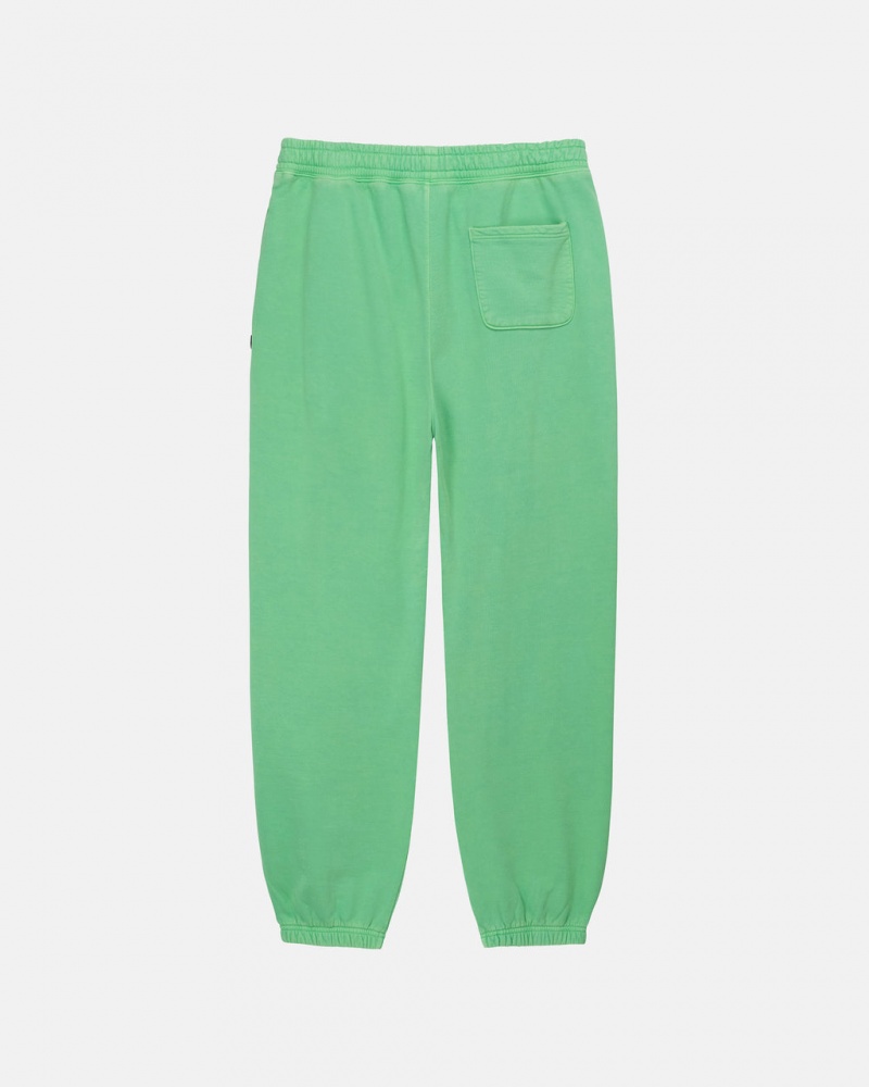 Stussy Pigment Dyed Fleece Pants Green | Israel-96072