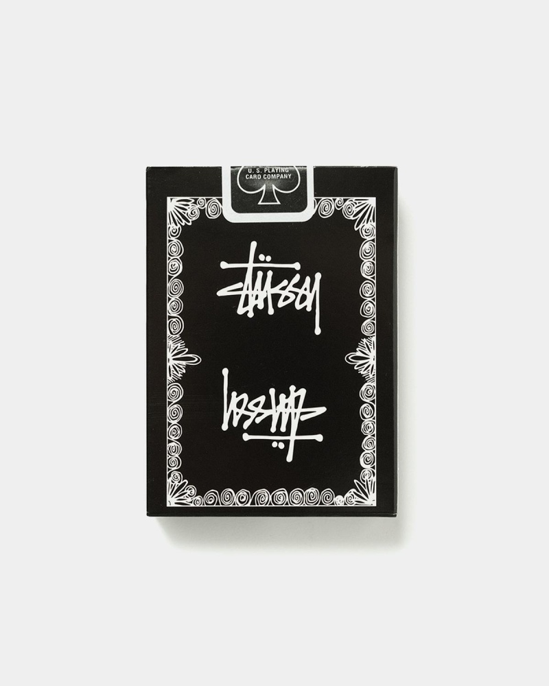 Stussy Playing Cards Accessories Black | Israel-02136