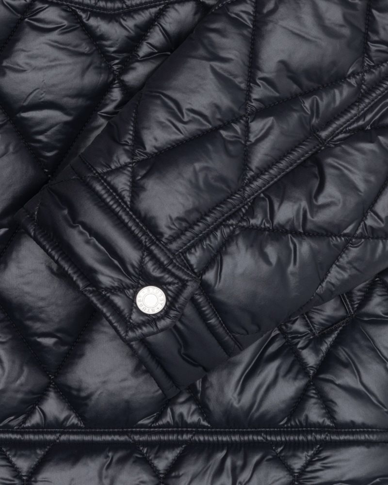 Stussy Quilted Nylon Ranch Jackets Black | Israel-54309