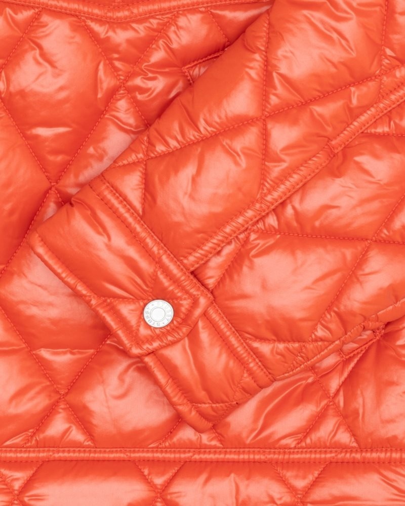 Stussy Quilted Nylon Ranch Jackets Persimmon | Israel-89304