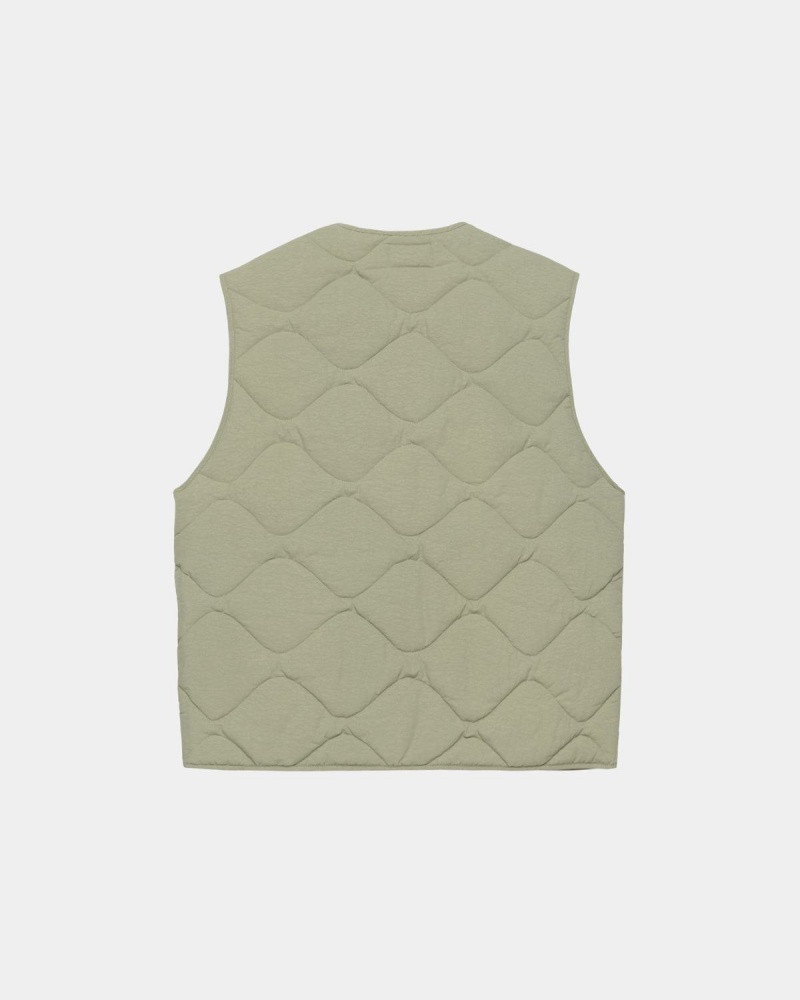 Stussy Recycled Nylon Liner Vest Coyote | Israel-31098