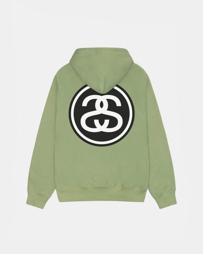 Stussy SS-LINK Hoodie Green | Israel-93846