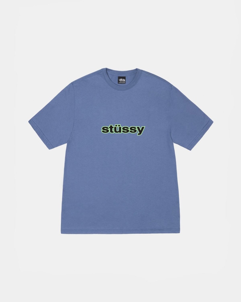 Stussy SS-LINK Tee T-Shirt Blue | Israel-74356