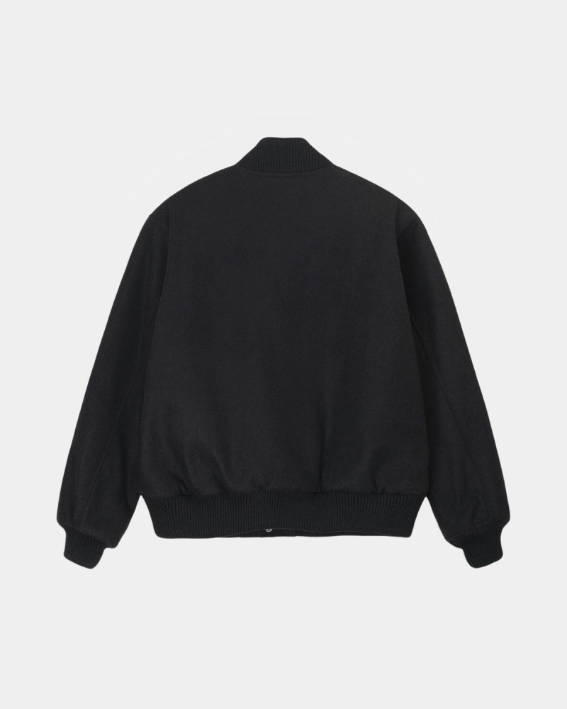 Stussy SS-LINK Varsity Jackets Black | Israel-91423