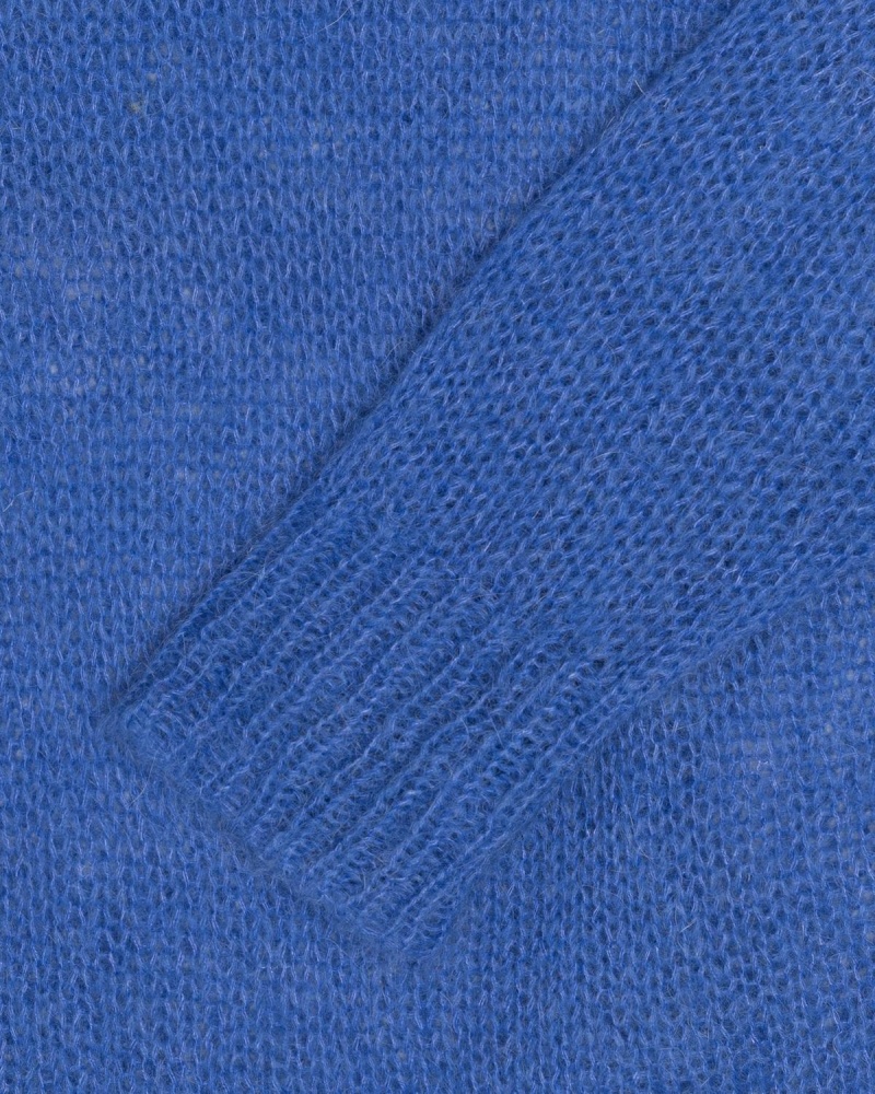 Stussy S Loose Knit Sweater Blue | Israel-45906