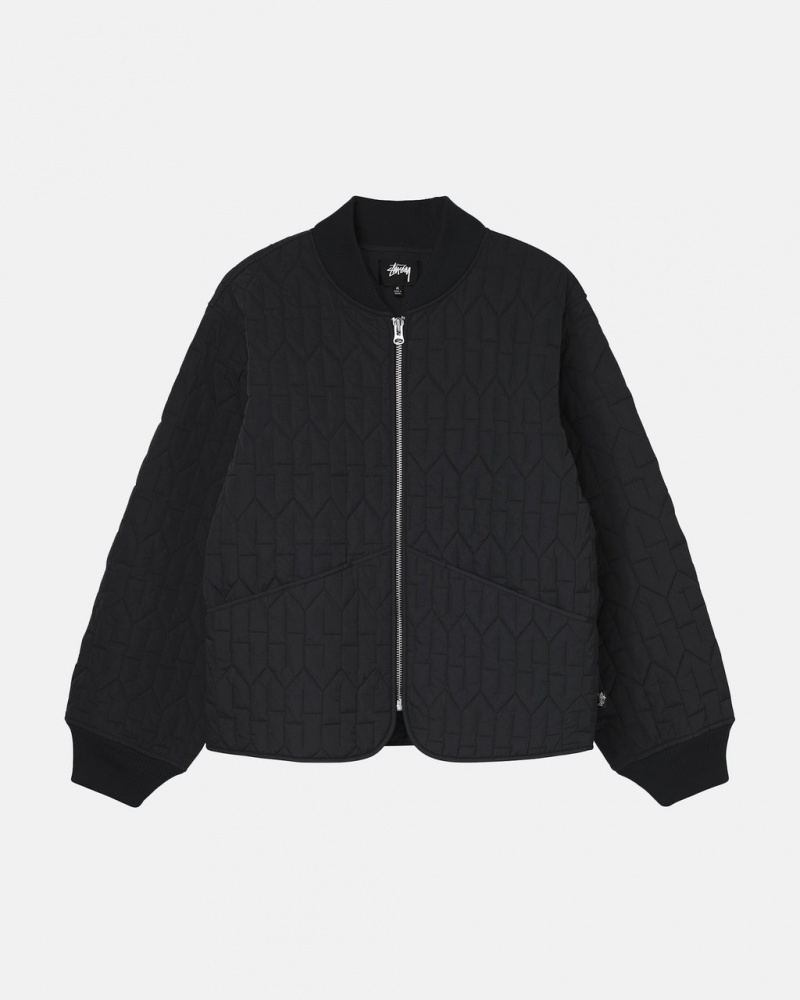 Stussy S Quilted Liner Jackets Black | Israel-53648