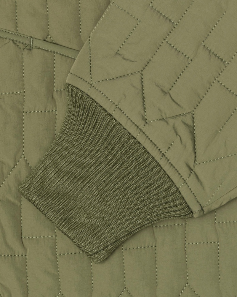 Stussy S Quilted Liner Jackets Olive | Israel-24518