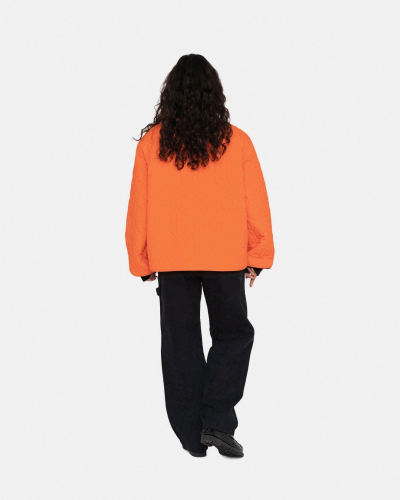 Stussy S Quilted Liner Jackets Orange | Israel-23591