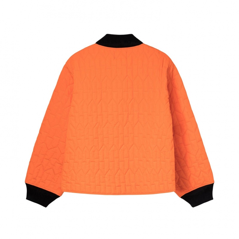 Stussy S Quilted Liner Jackets Orange | Israel-23591