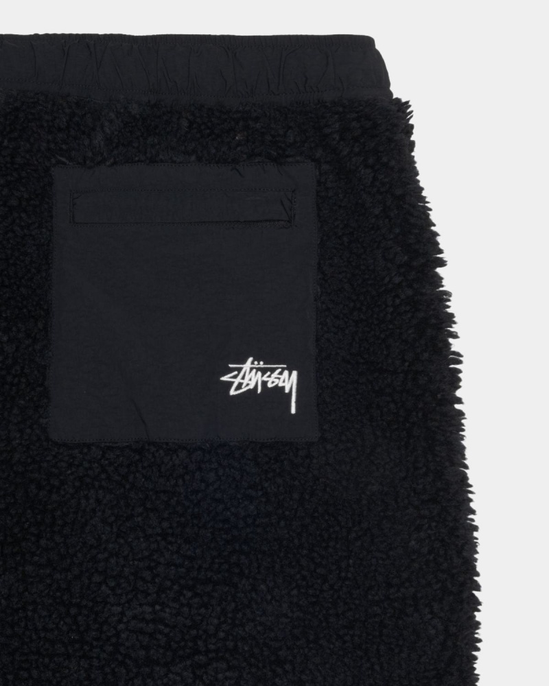 Stussy Sherpa Shorts Black | Israel-84059