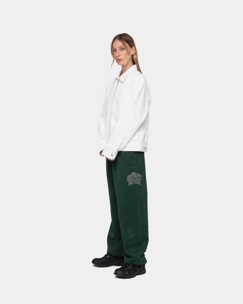 Stussy Sport Sweatpants Deep Green | Israel-54308