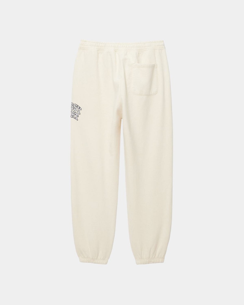 Stussy Sport Sweatpants White | Israel-04392