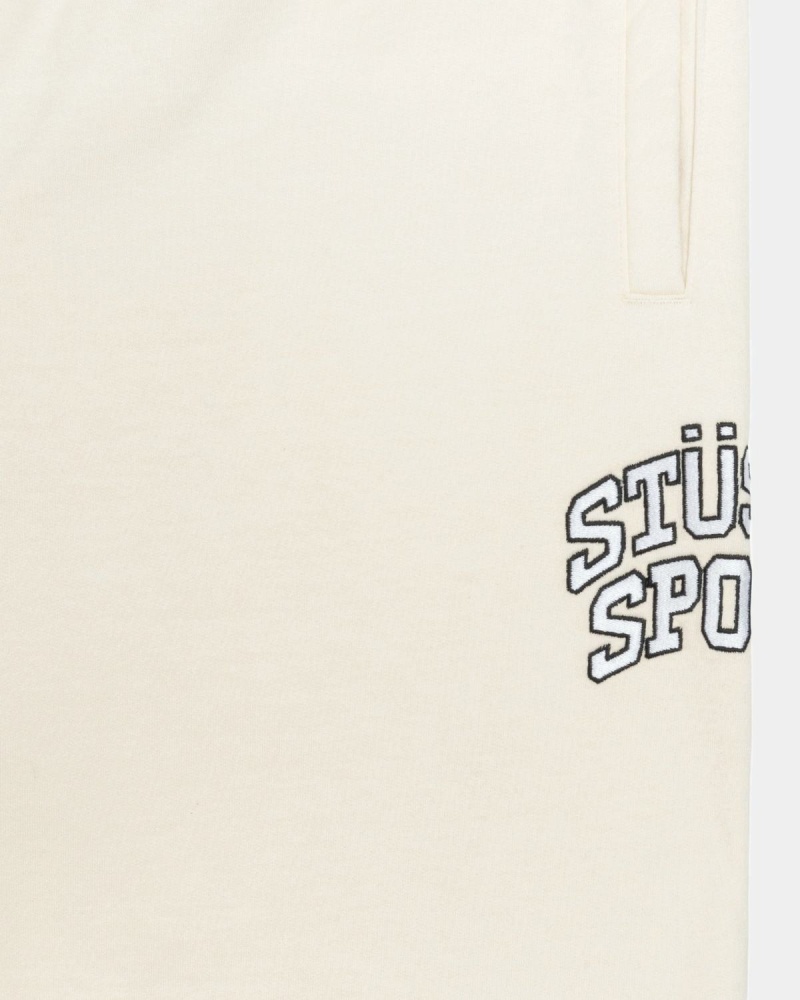 Stussy Sport Sweatpants White | Israel-04392