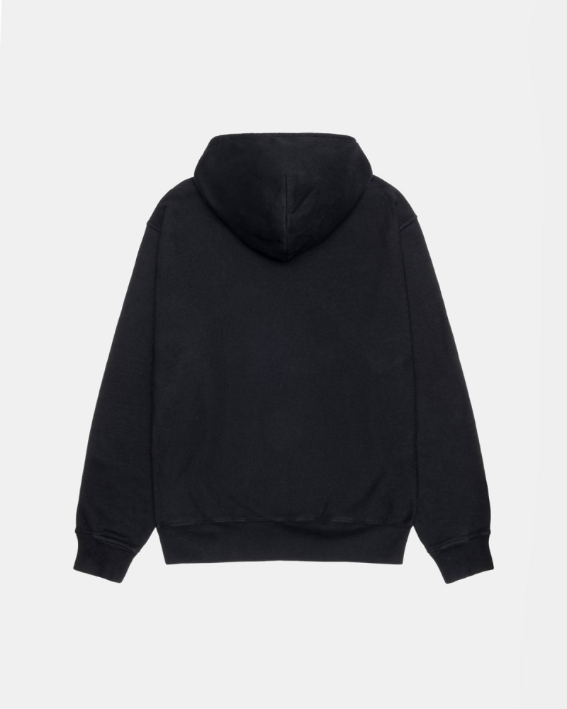 Stussy Star Pigment Dyed Hoodie Black | Israel-61835