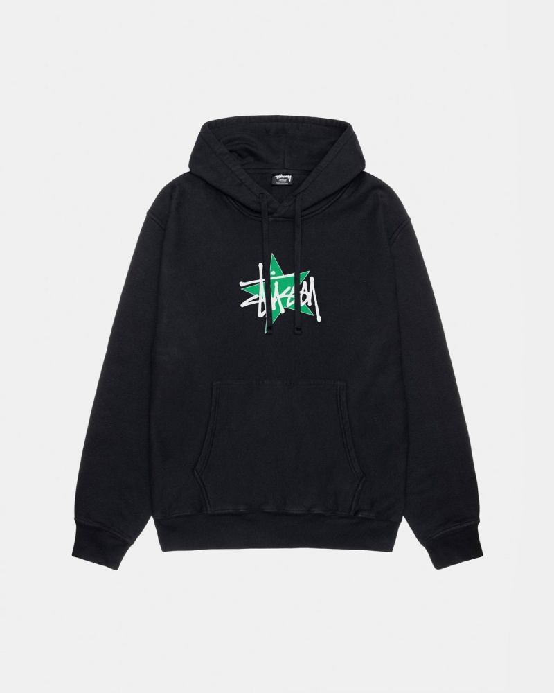 Stussy Star Pigment Dyed Hoodie Black | Israel-61835