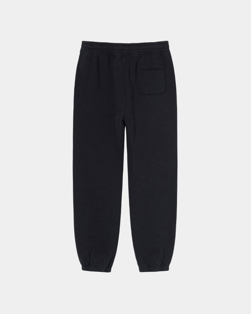 Stussy Stock Logo Sweatpants Black | Israel-73291